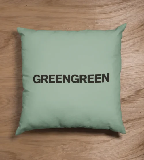 Cortis GreenGreen Wordmark Pillow Case
