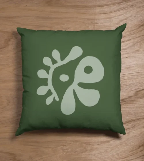 Cortis GreenGreen Blob Pillow Case